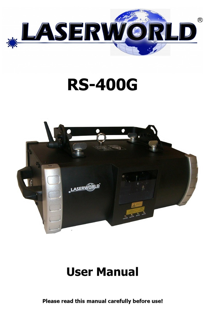 Laserworld RS-400G User manual