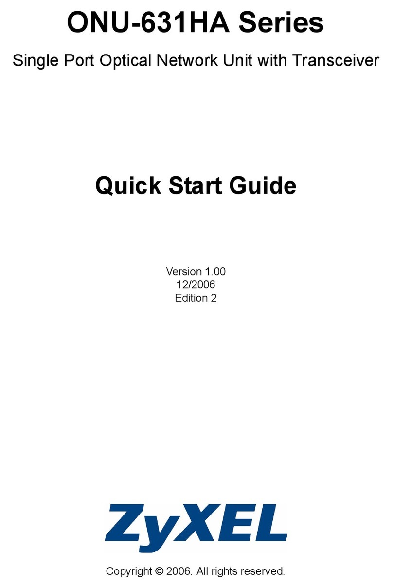 ZyXEL Communications ONU-631HA Series User manual