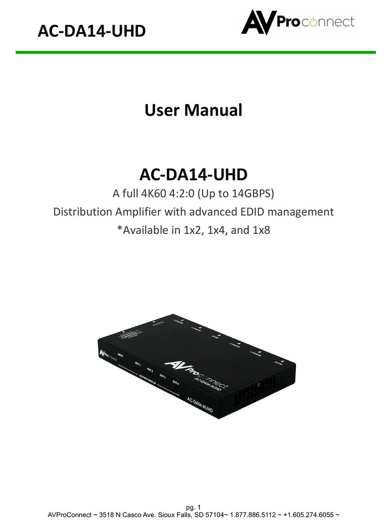 AVProConnect AC-DA14-UHD User manual