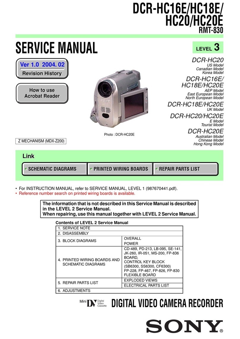Sony Handycam DCR-HC16E Service manual