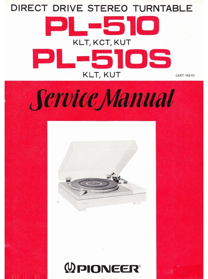 Pioneer pl-510 KLT User manual