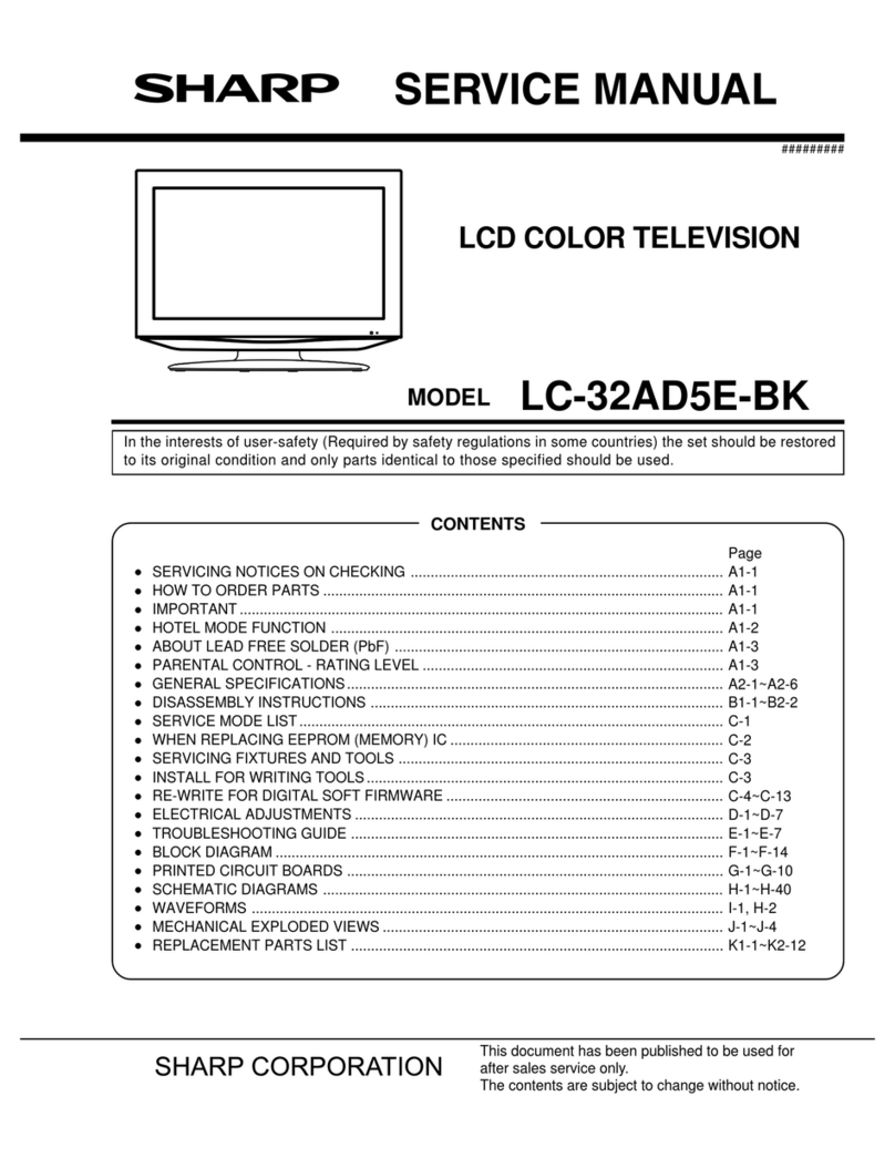 Sharp LC-32AD5E-BK User manual