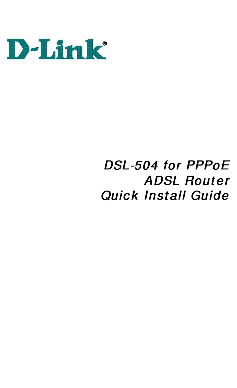 D-Link DSL-504 User manual D-Link DSL-504 User manual