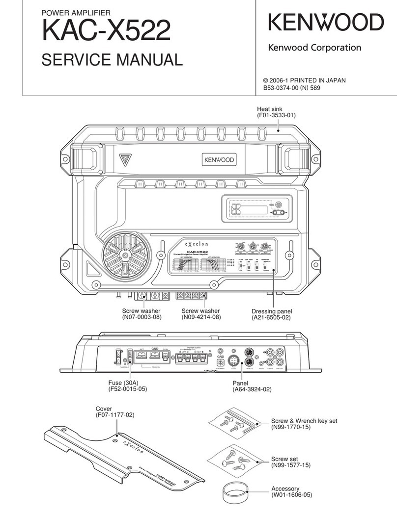 Kenwood KAC-X522 User manual