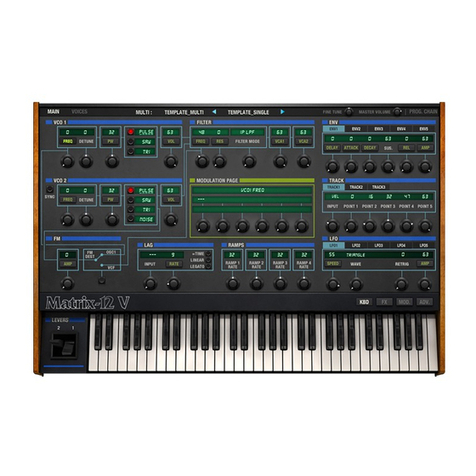 Arturia Matrix-12 V User manual