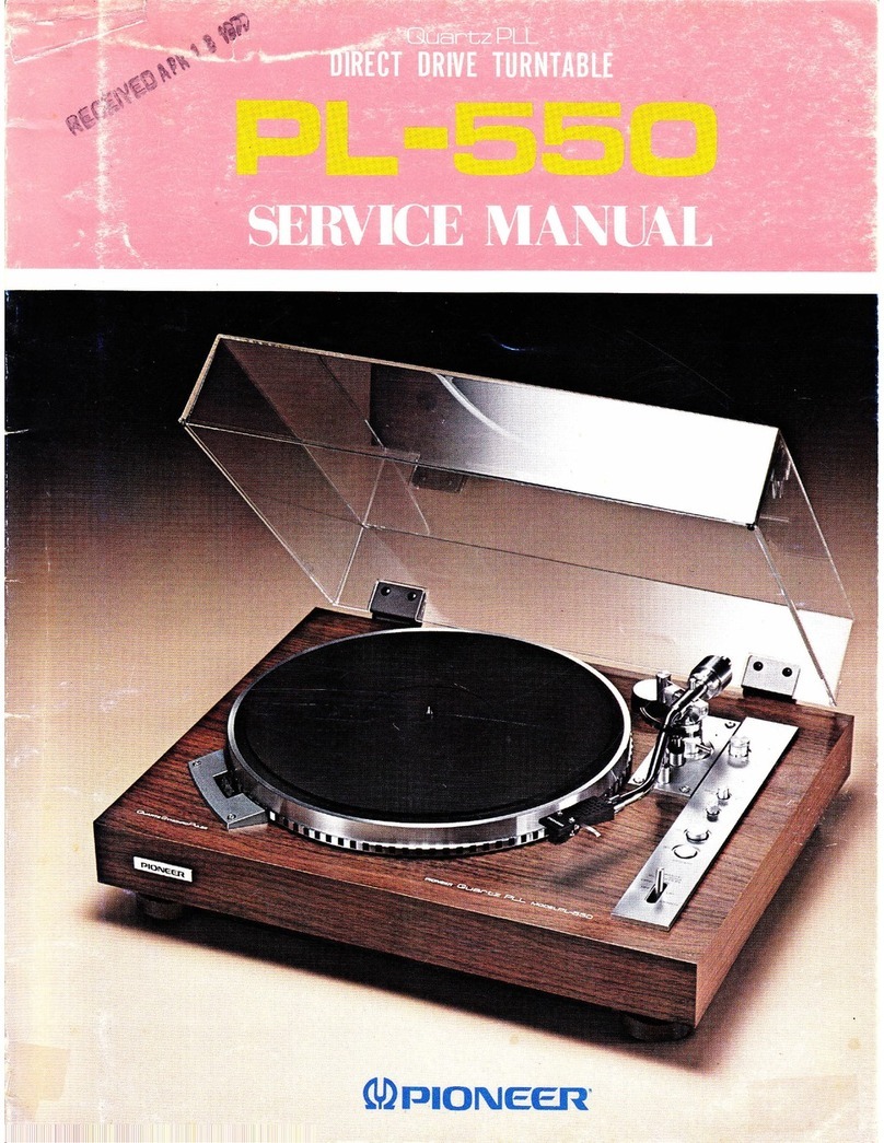 Pioneer PL-550 Service manual