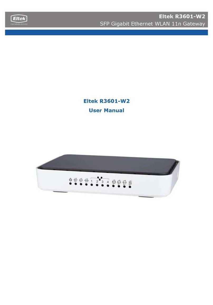Eltek R3601-W2 user manual