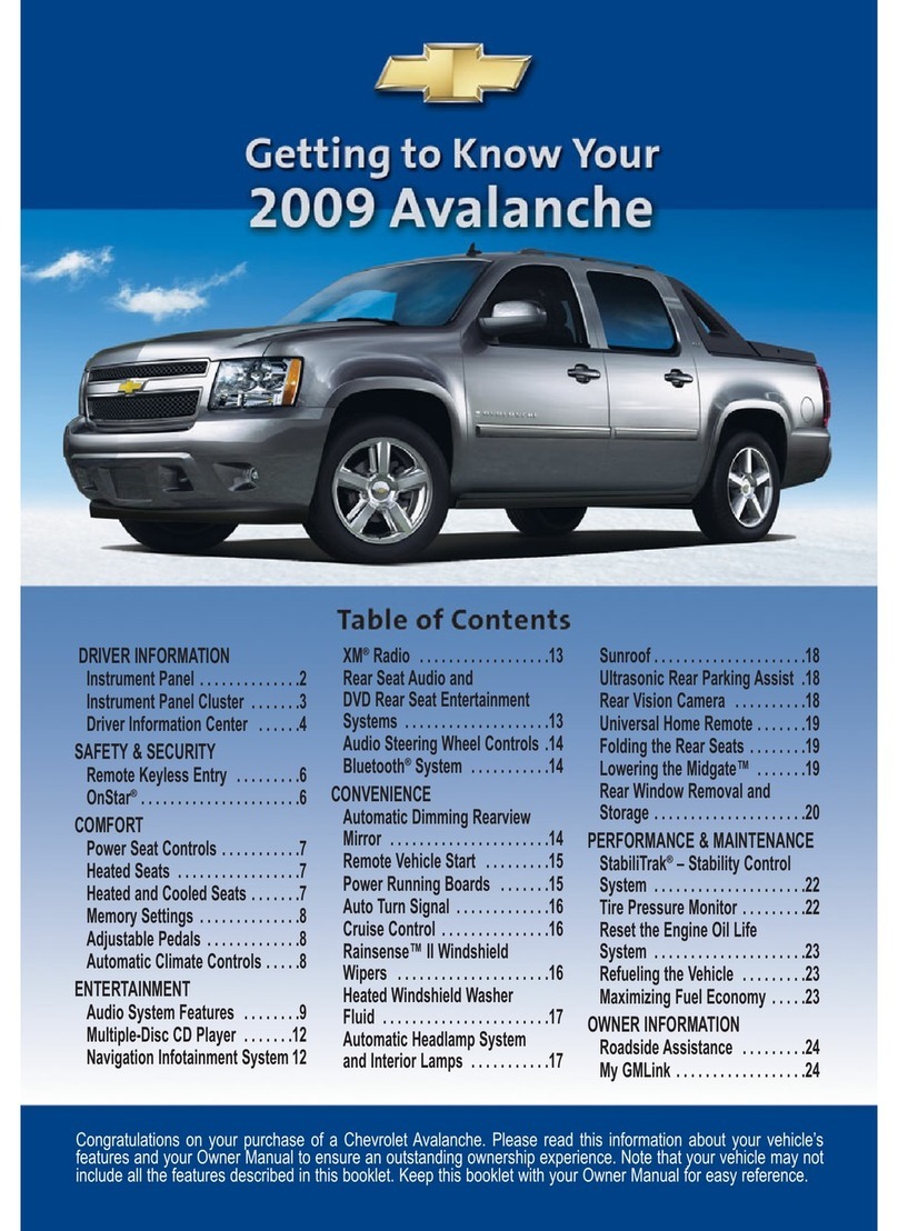 Chevrolet 2009 Avalanche owner's guide