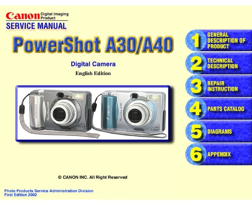 Canon PowerShot A30 Service manual