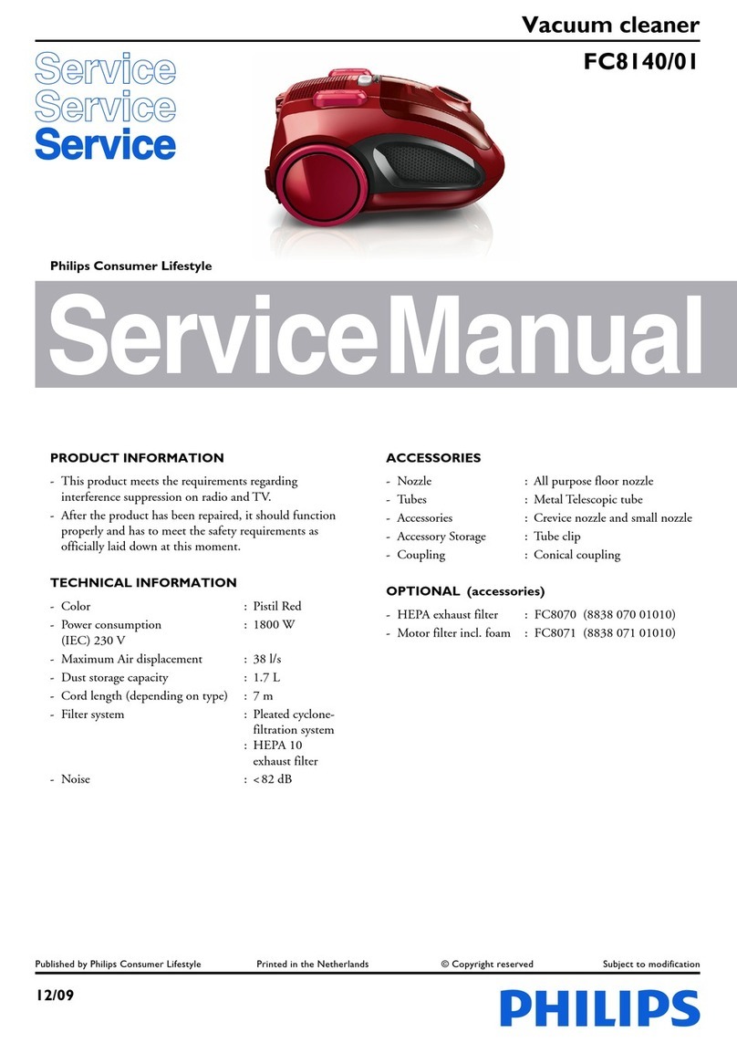 Philips FC8140/01 Service manual