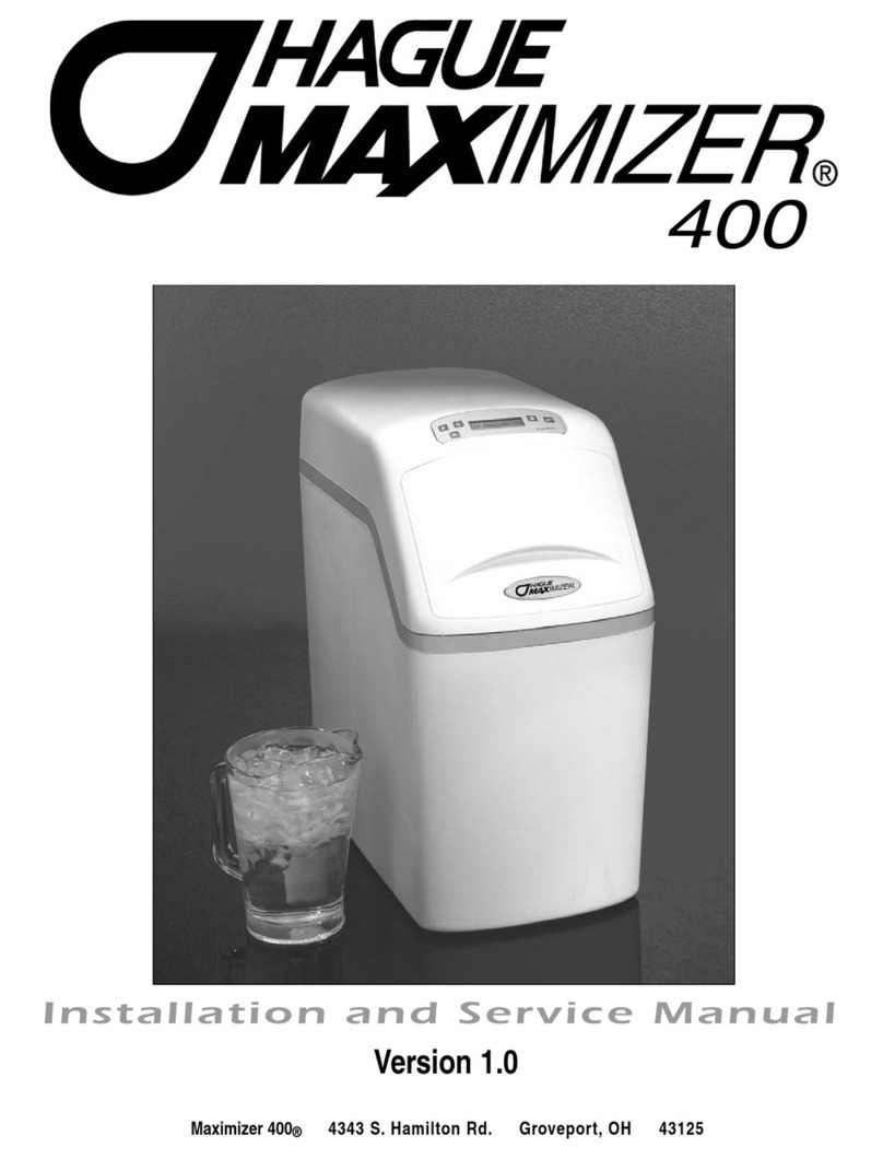 Hague Quality Water Maximizer 400 Installation and service manual