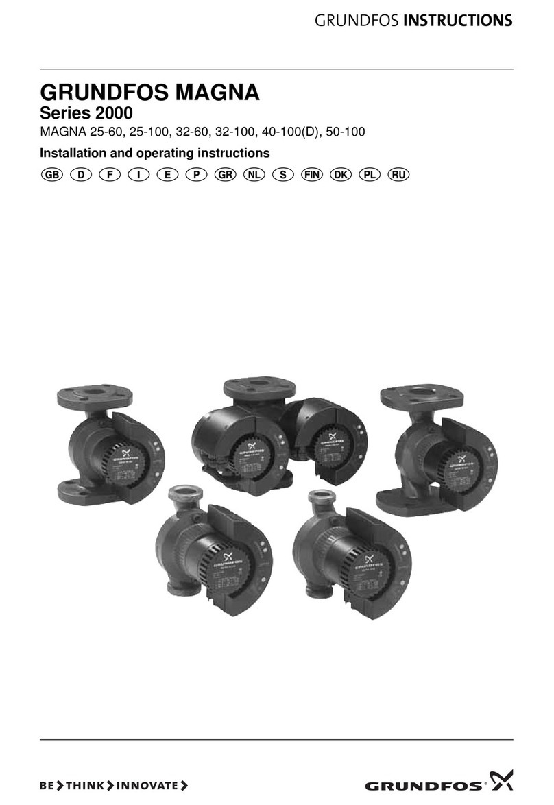 Grundfos Magna 25-60 Series 2000 User manual Grundfos Magna 25-60 Series 2000 User manual