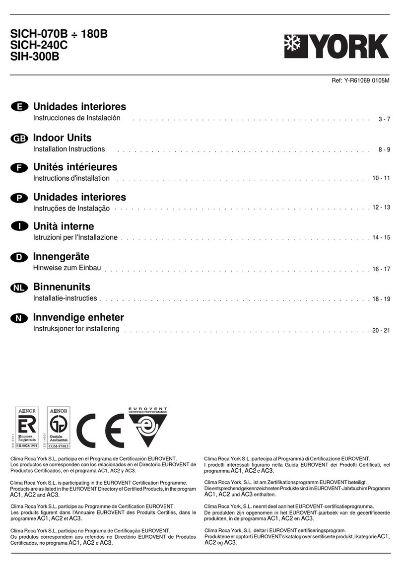 York SICH-070B User manual
