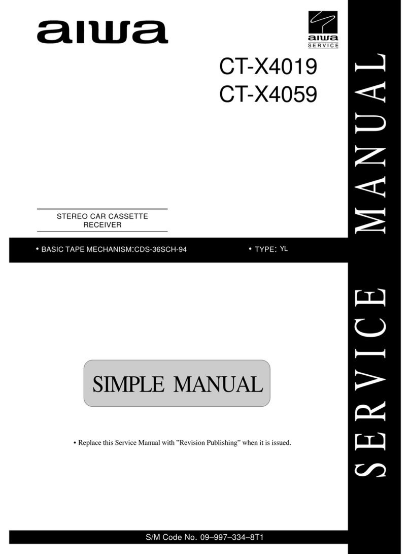 Aiwa CT-X4019 User manual