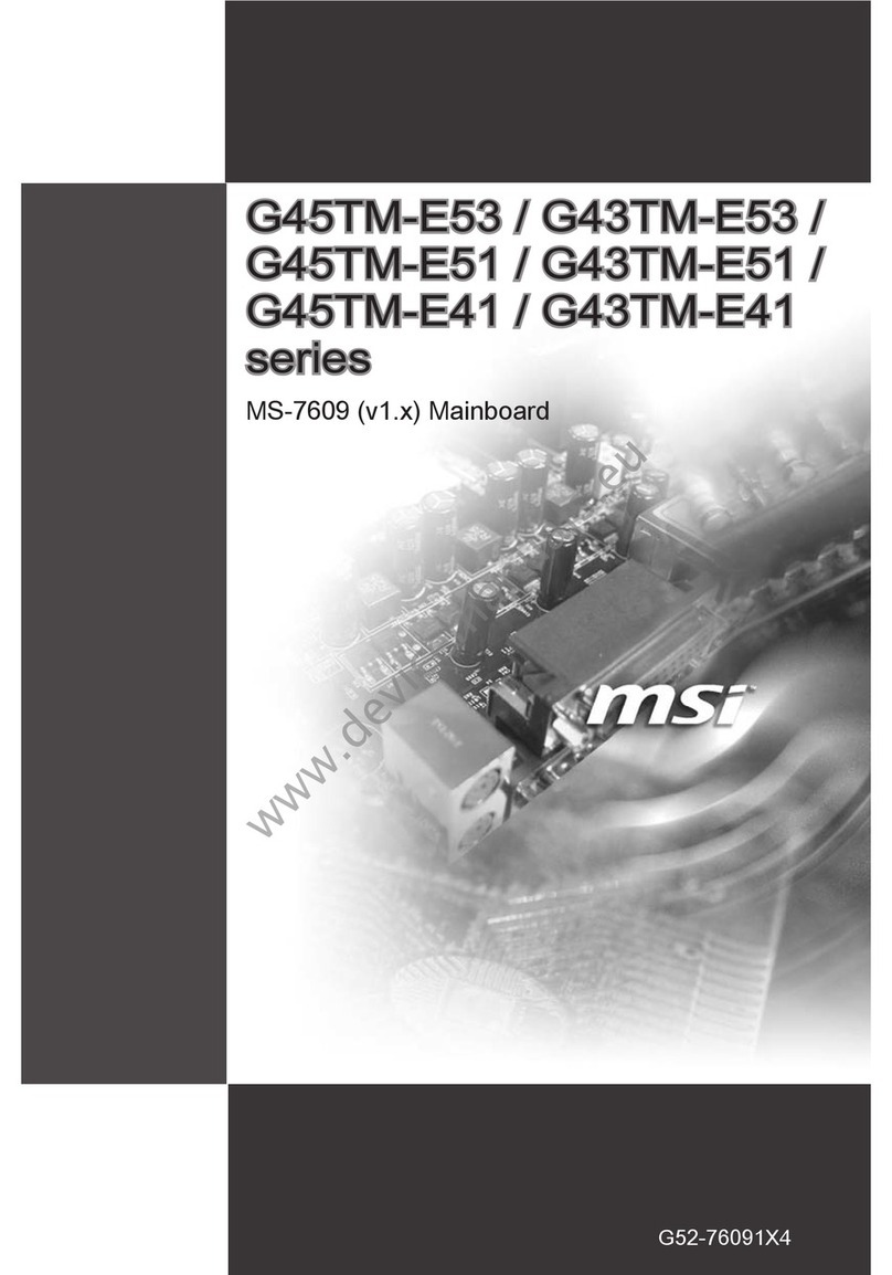 MSI G45TM-E53 Series User manual