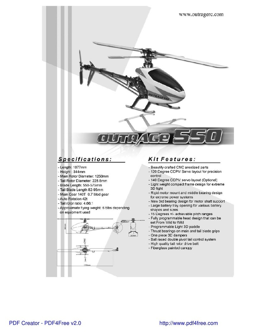 Outrage RC Outrage 550 manual