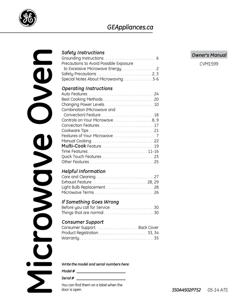 GEAppliances CVM1599 owner's manual