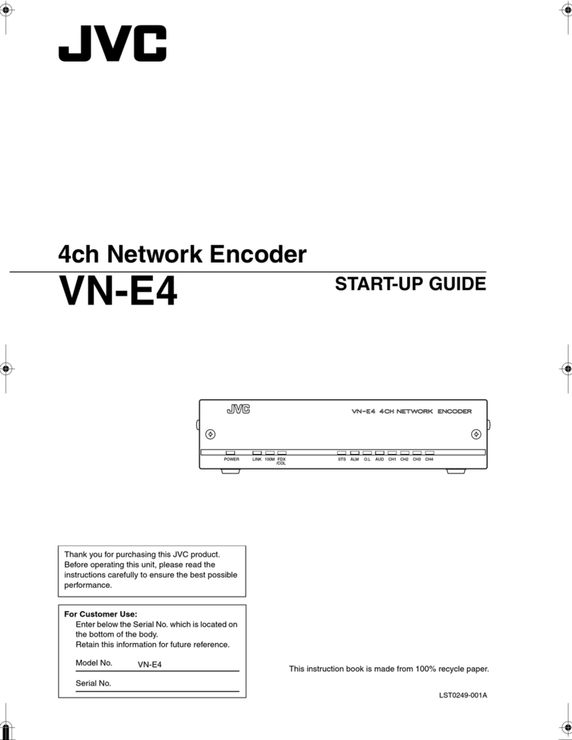 JVC 4ch Network Encoder VN-E4 User guide