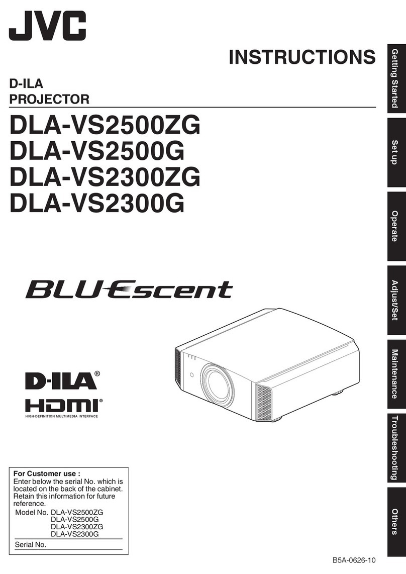 JVC BLU-ESCENT DLA-VS2300G User manual JVC BLU-ESCENT DLA-VS2300G User manual