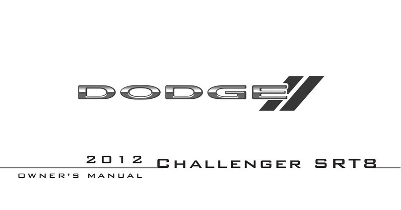 Dodge 2012 Challenger SRT8 User manual