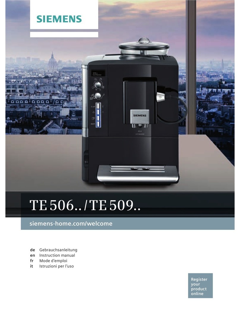 Siemens TE509 Series instruction manual