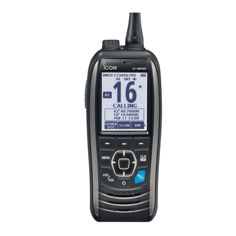 Icom IC-M93D EURO instruction manual