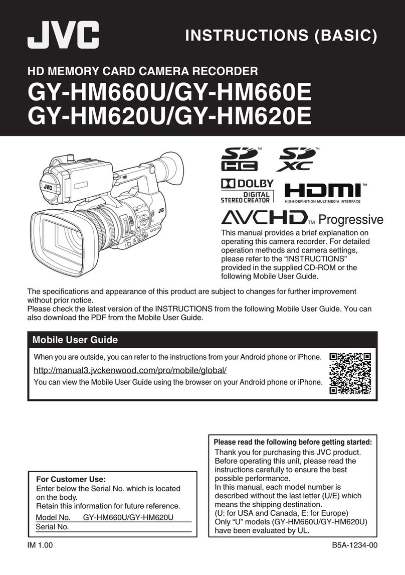 JVC GY-HM620E User manual