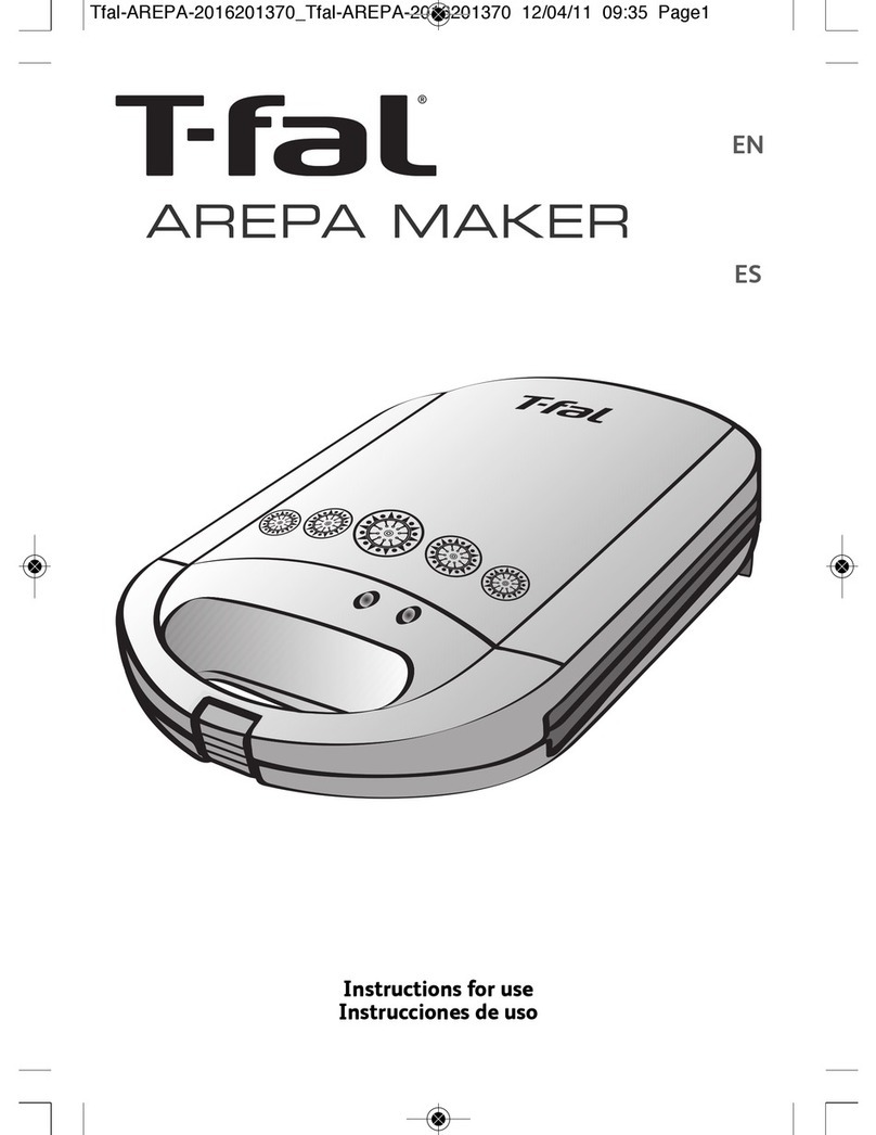 T-Fal AREPA MAKER Instructions for use