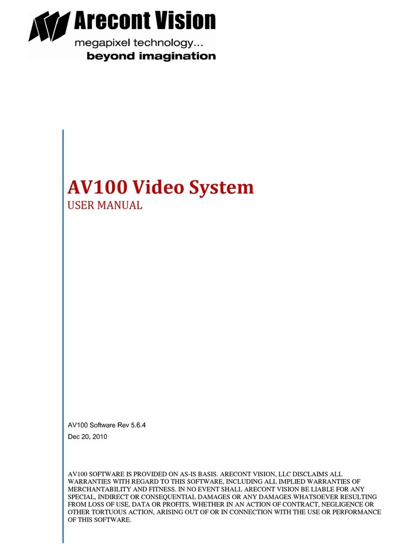 Arecont Vision AV100 user manual