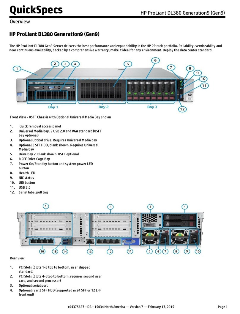 HP ProLiant DL380 Generation9 Installation guide