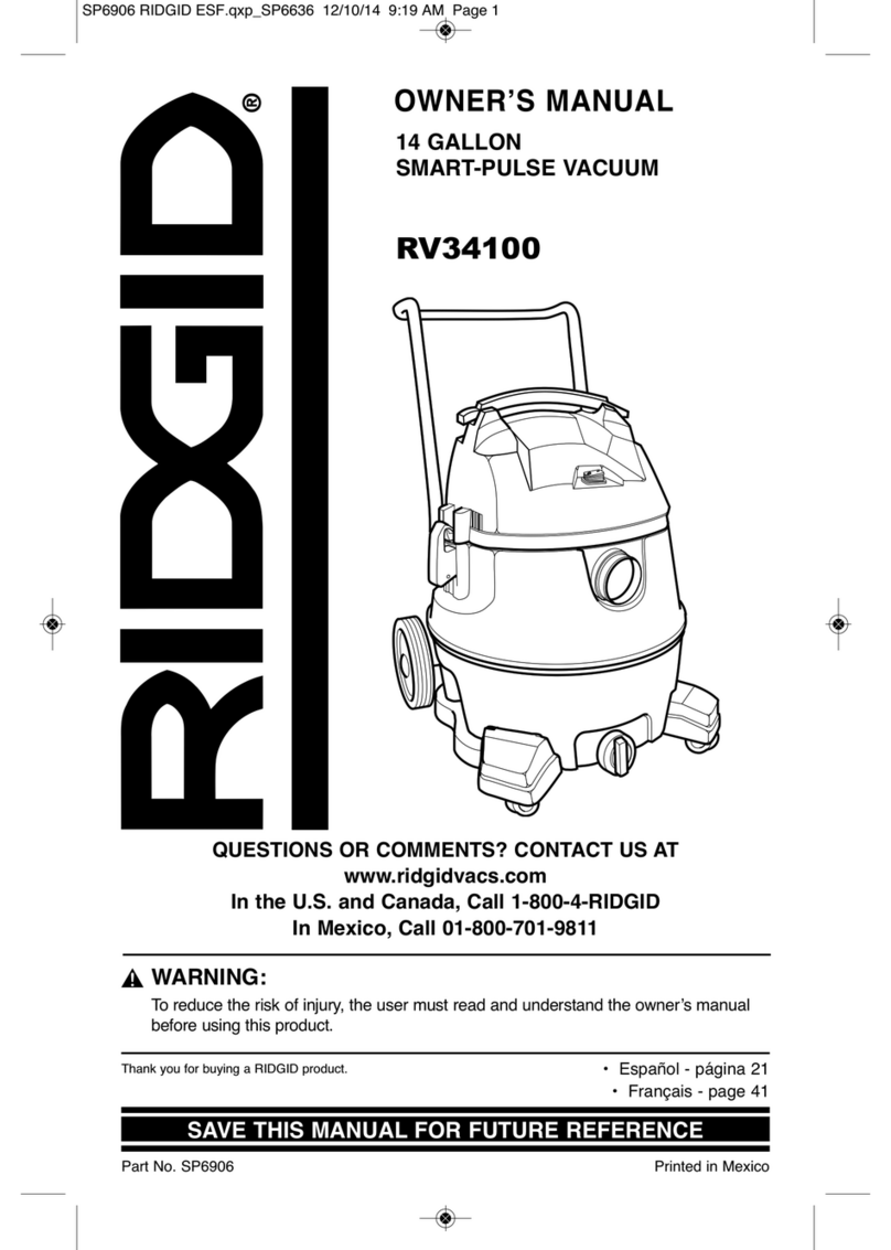 RIDGID RV34100 User manual RIDGID RV34100 User manual