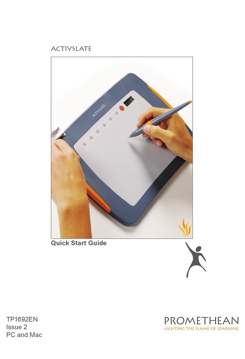 promethean ACTIVESLATE TP1692 Quich start guide