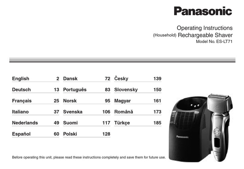 Panasonic ES-LT71 User manual Panasonic ES-LT71 User manual