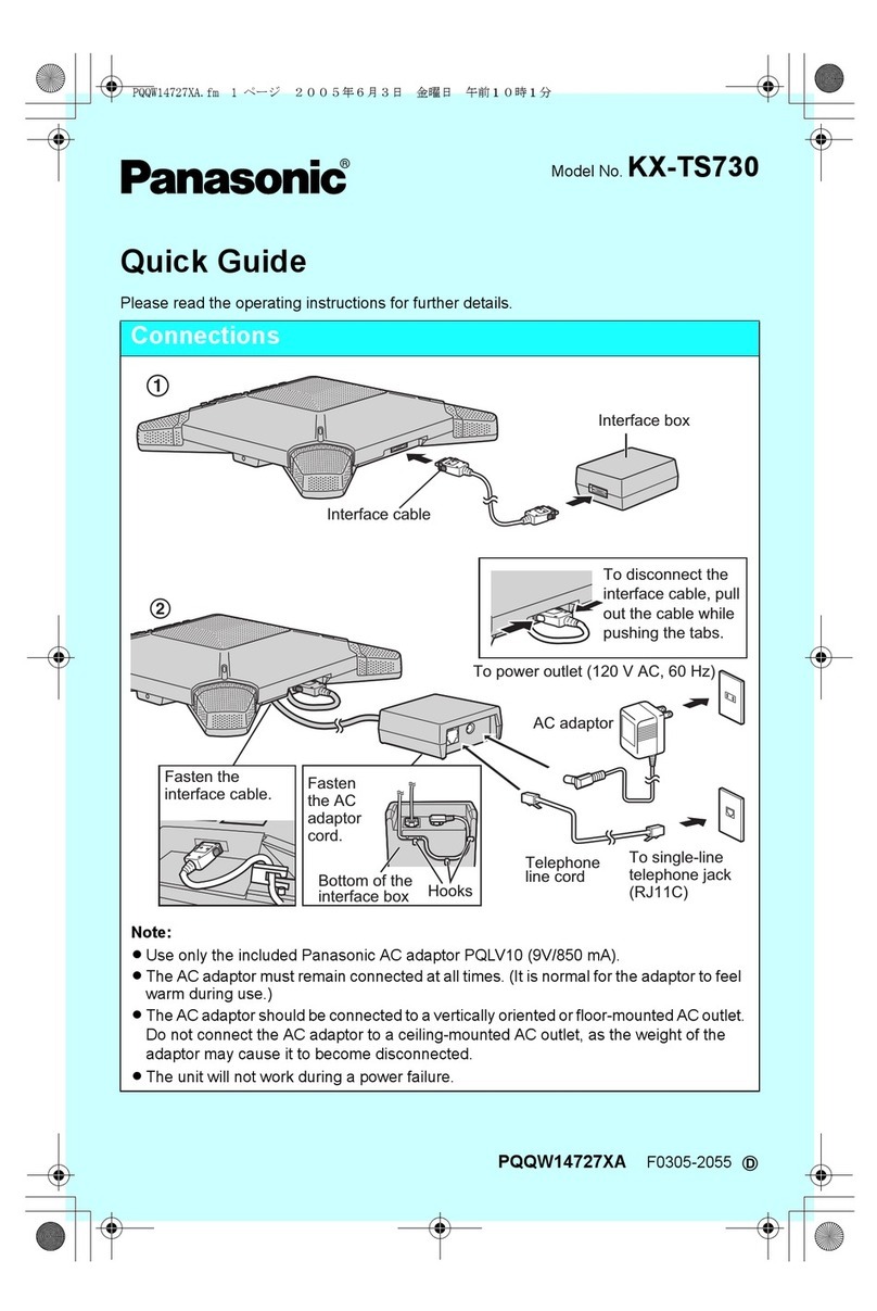 Panasonic KX-TS730 User manual Panasonic KX-TS730 User manual