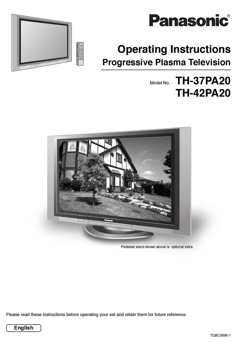 Panasonic Viera TH-42PA20 User manual