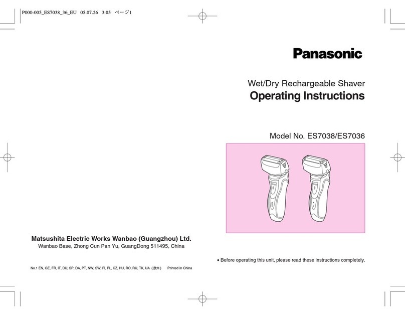 Panasonic ES7038 User manual