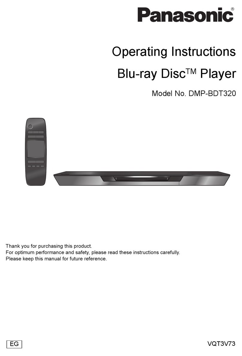 Panasonic DMP-BDT320 User manual