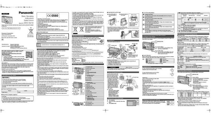 Panasonic Lumix DMC-SZ10 Basic operating instructions