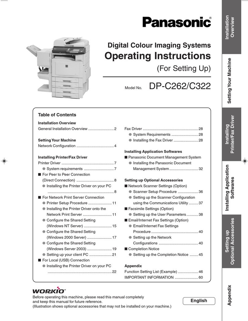 Panasonic Workio DP-C322 User manual