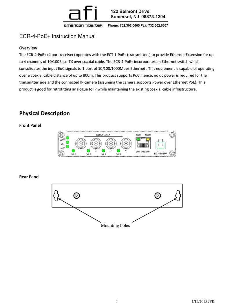 AFi ECR-4-PoE+ instruction manual