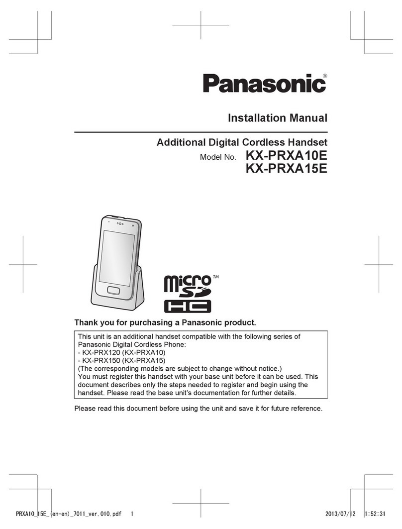 Panasonic KX-PRXA15E User manual