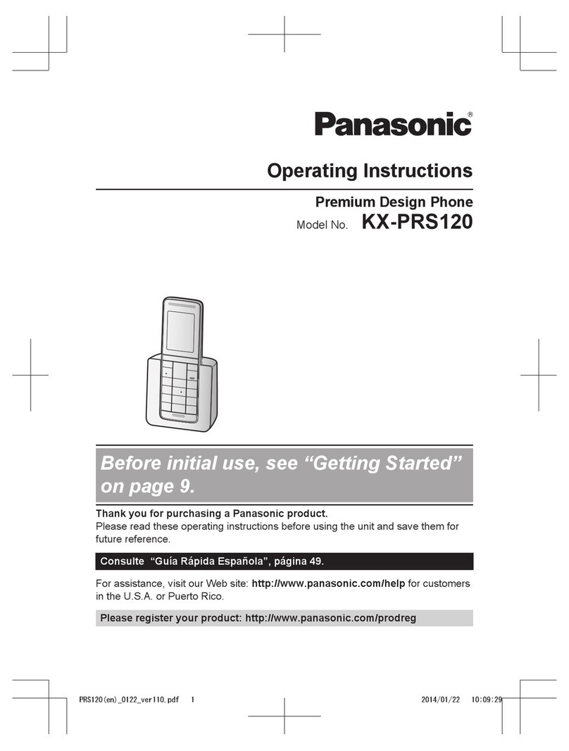 Panasonic KX-PRS120 operating instructions Panasonic KX-PRS120 operating instructions