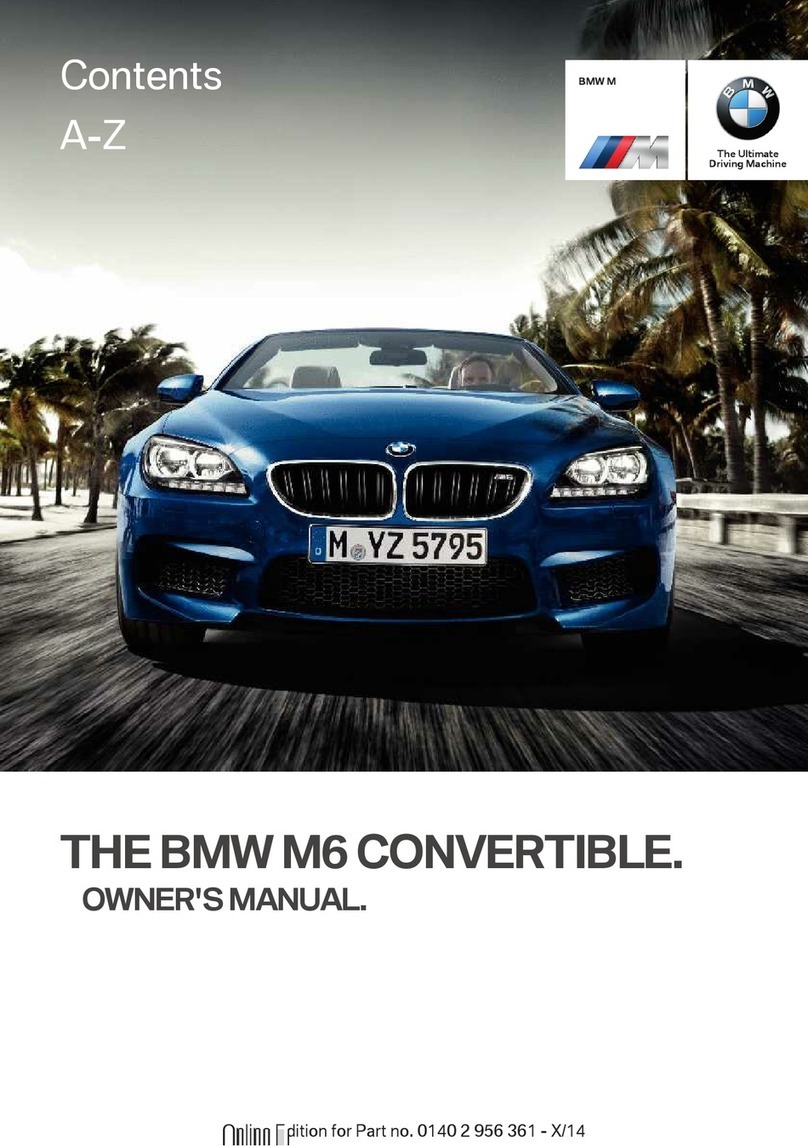 BMW M6 Convertible User manual BMW M6 Convertible User manual