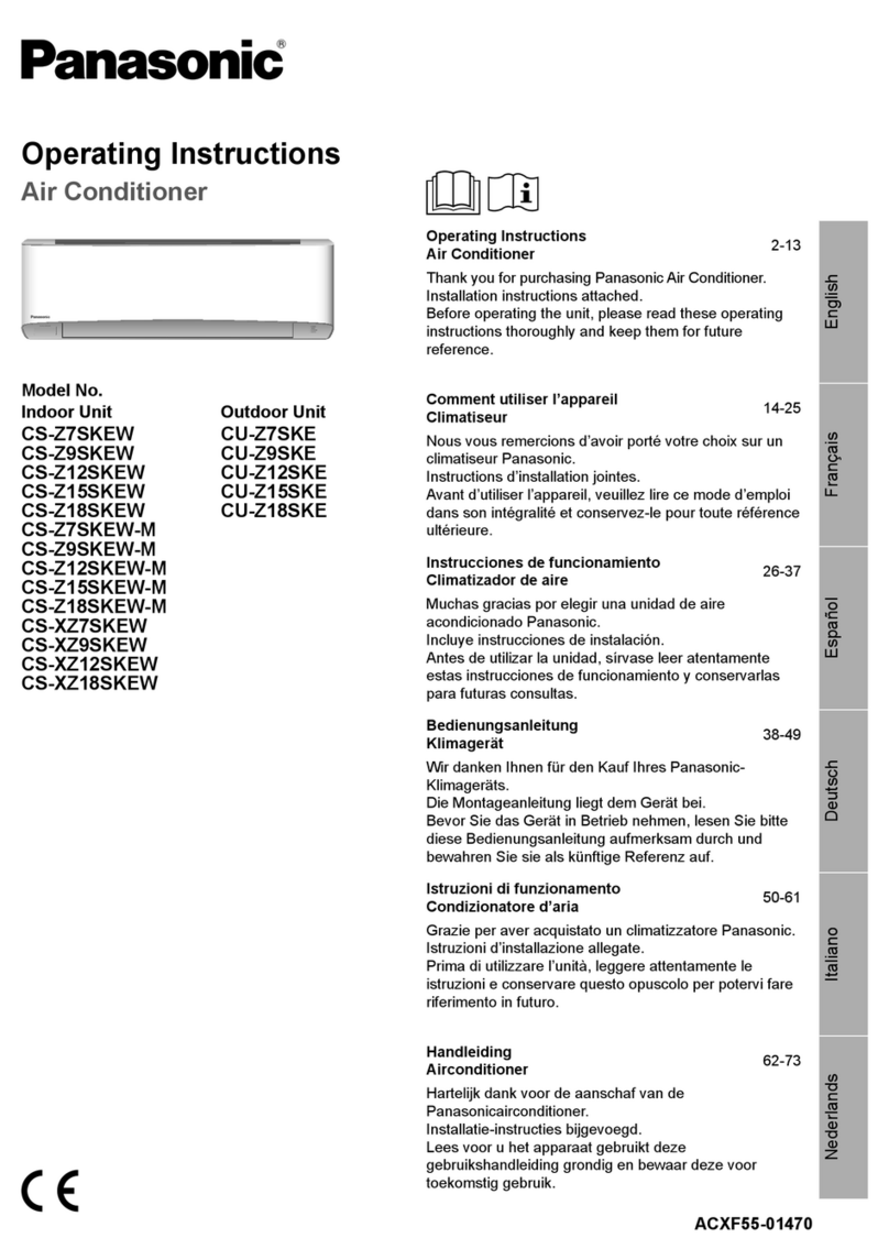 Panasonic CU-Z18SKE User manual