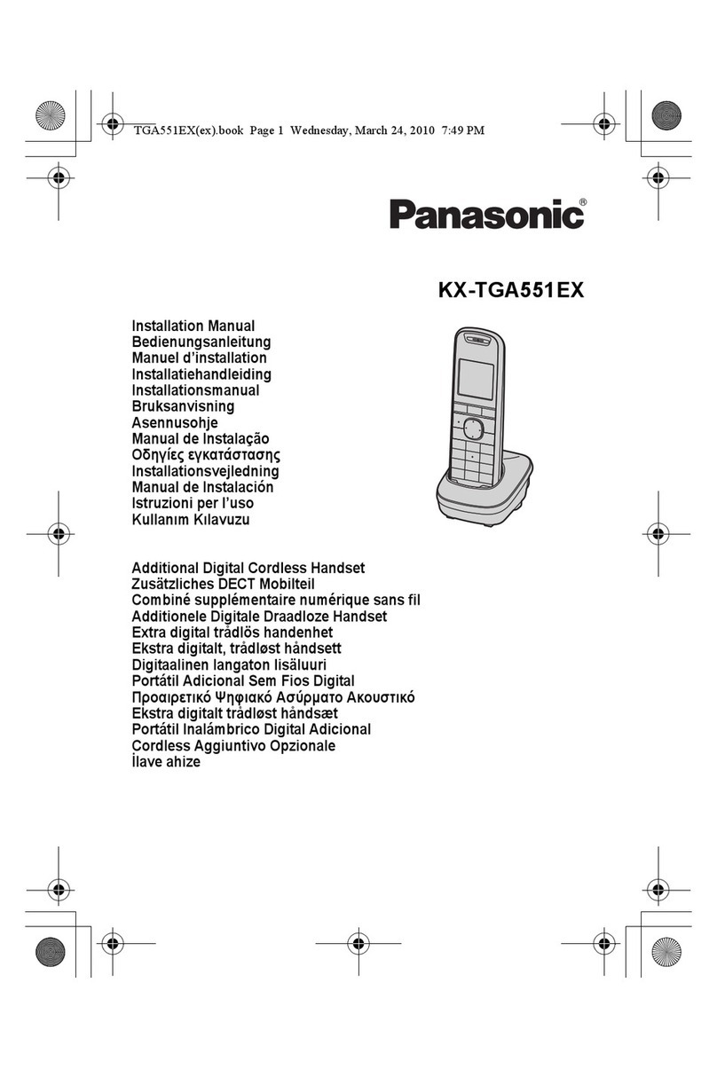 Panasonic KX-TGA551EX User manual