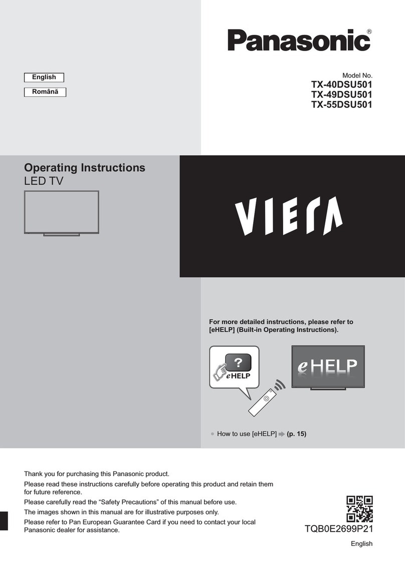 Panasonic TX-55DSU501 operating instructions