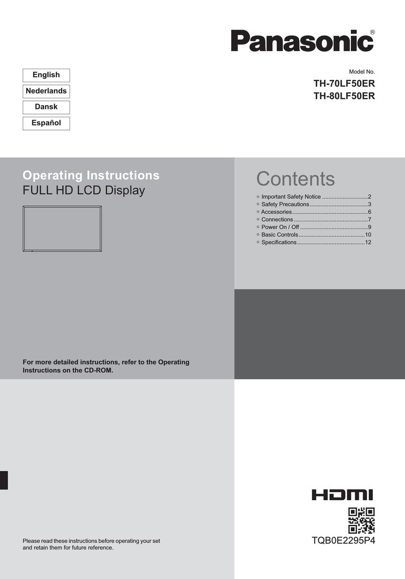 Panasonic TH-70LF50ER User manual