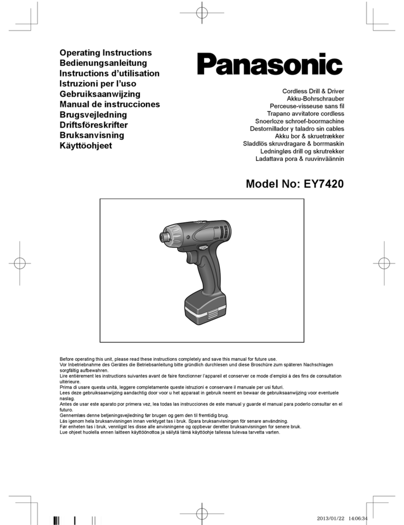 Panasonic EY7420 operating instructions