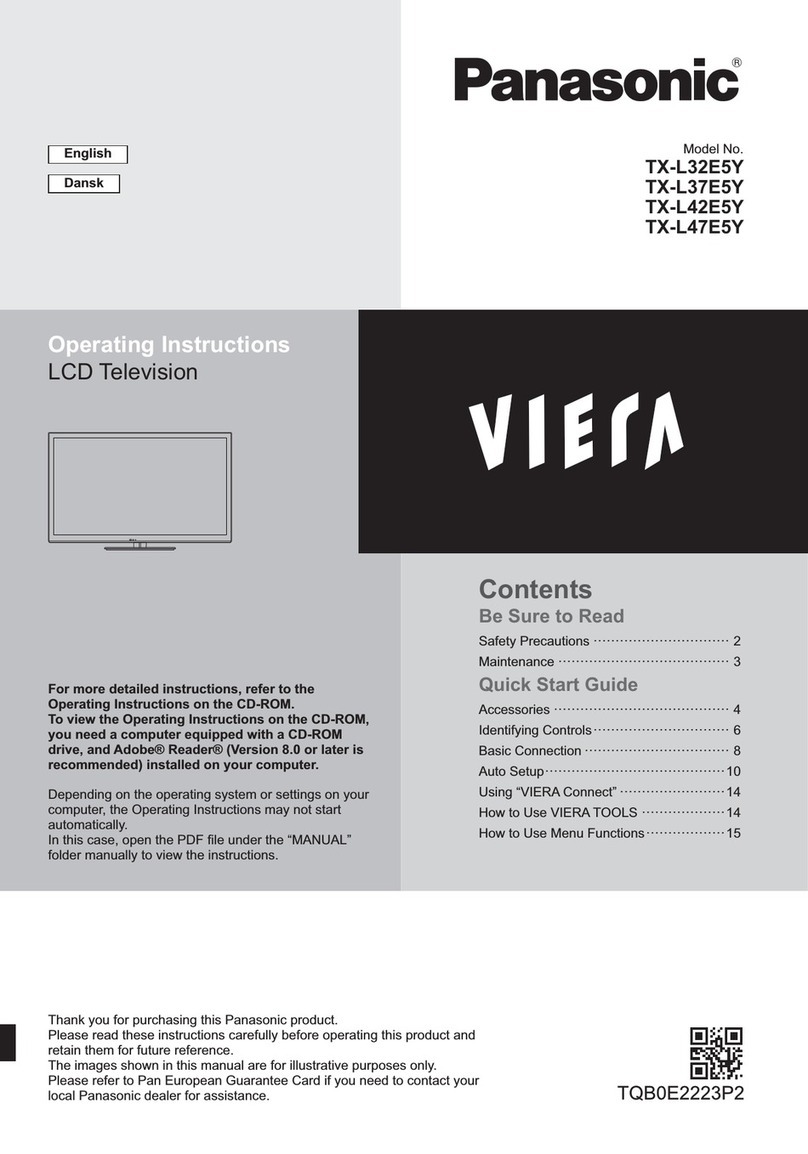 Panasonic Viera TX-L47E5Y User manual
