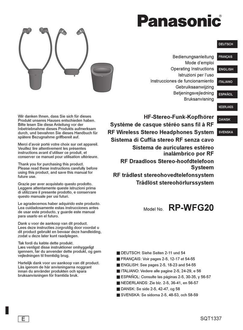 Panasonic RP-WFG20 User manual